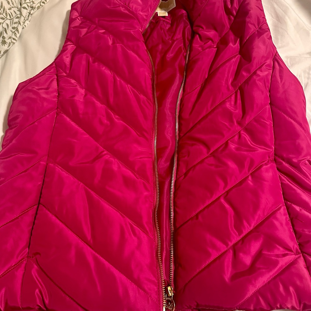 Vibrant Pink Quilted Vest